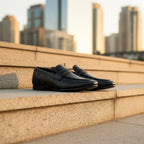 Men’s Black Premium Formal Loafers | Soft Padding Hand-Made Article