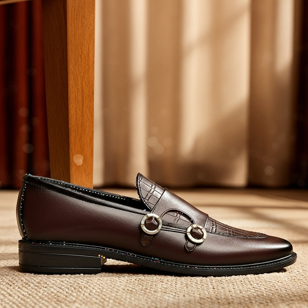 Monk Straps Brown Leather