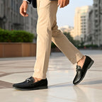 Moon Light Pattern Black Premium Loafer