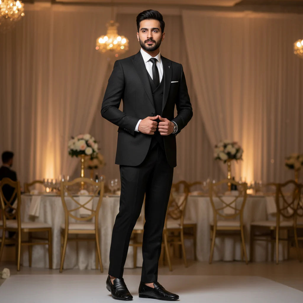 Men’s Black Premium Formal Loafers | Soft Padding Hand-Made Article