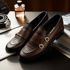 Monk Straps Brown Leather