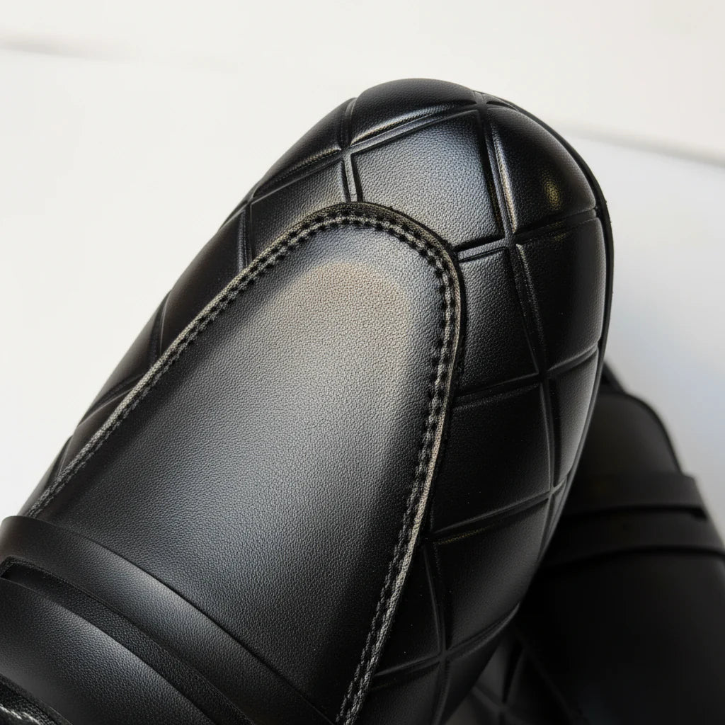 Men’s Black Premium Formal Loafers | Soft Padding Hand-Made Article
